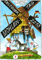 Plakat von Hans E. Ernst für den Deutschen Mühlentag 2013.